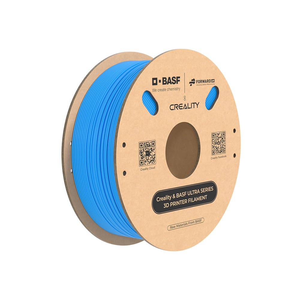 Creality & BASF ULTRA PLA 1,75 mm Filamento per Stampa 3D 1 kg, Velocità Massima di Stampa Fino a 600 mm/s Portata Massima del Sistema Fino a 30 mm³/s (Blu)