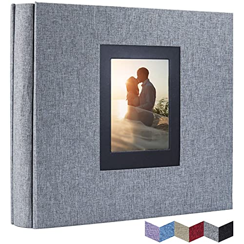 Vienrose Fabric Photo Albums 4x6 600 Pockets Black Pages Photo Books Large Capacity Picture Albums for Valentine Wedding Christmas Birthday