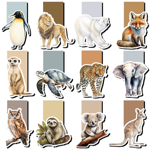 24 Magnetische Lesezeichen Weihnachten Tiere als...