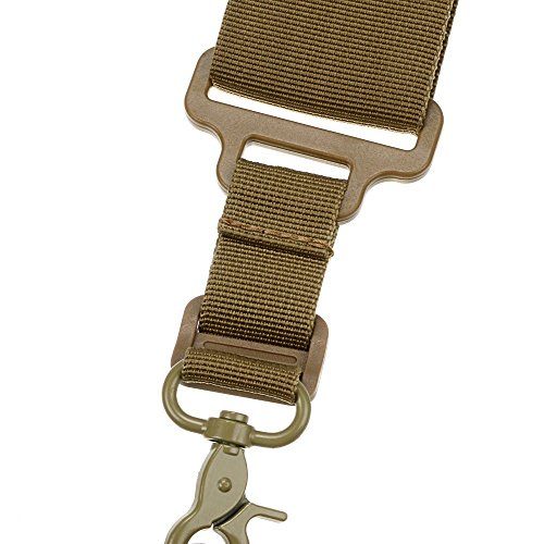 Viriber Tactical Heavy Duty Shotgun Straps 15 Round Ammunition Bandolier Belt 20GA and 12 GA Nylon (Khaki)