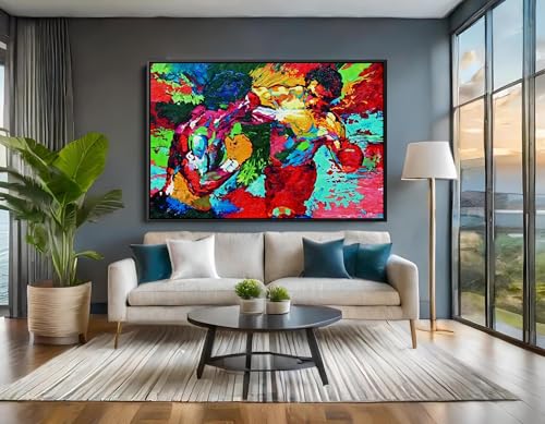 Affiches et impressions abstraites de haute qualite sur toile Rocky Balboa combat de boxe 60x80