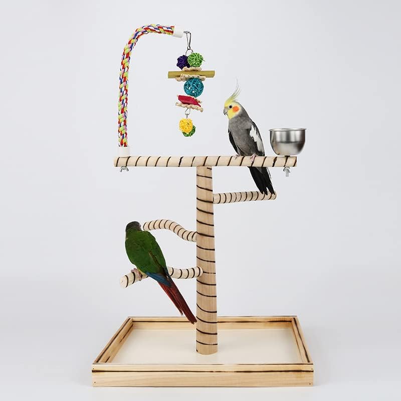 Parrot Playstand Large Parrot Stand Stand Parrot Bird Toy Stand Pole Game Stand Climbing Ladder Climbing Frame Climbing Ladder Bird Playground