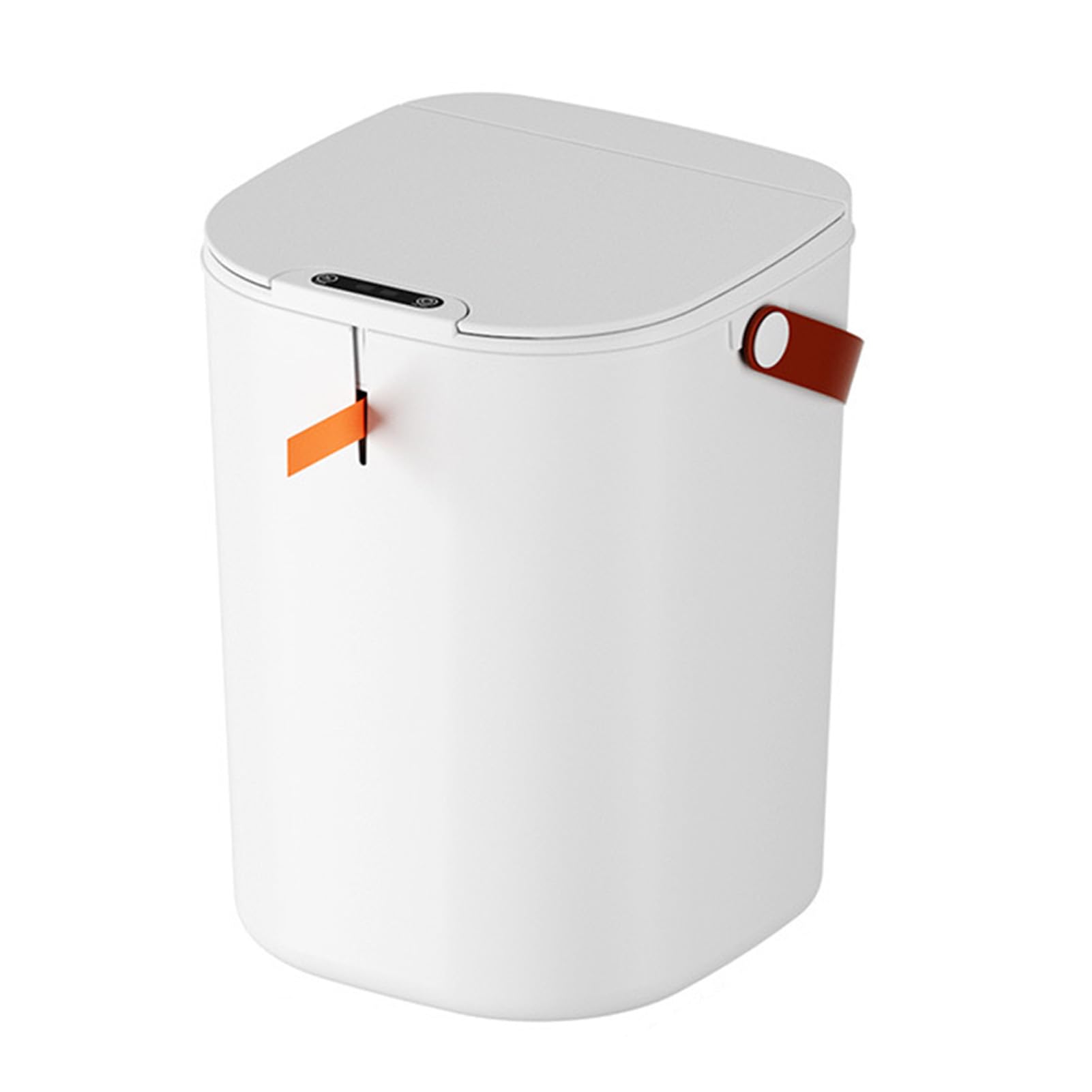 Tyenaza Pattumiera da bagno con sensore di movimento automatico con coperchio, pattumiera touchless a induzione da 20 litri per bagno (White)