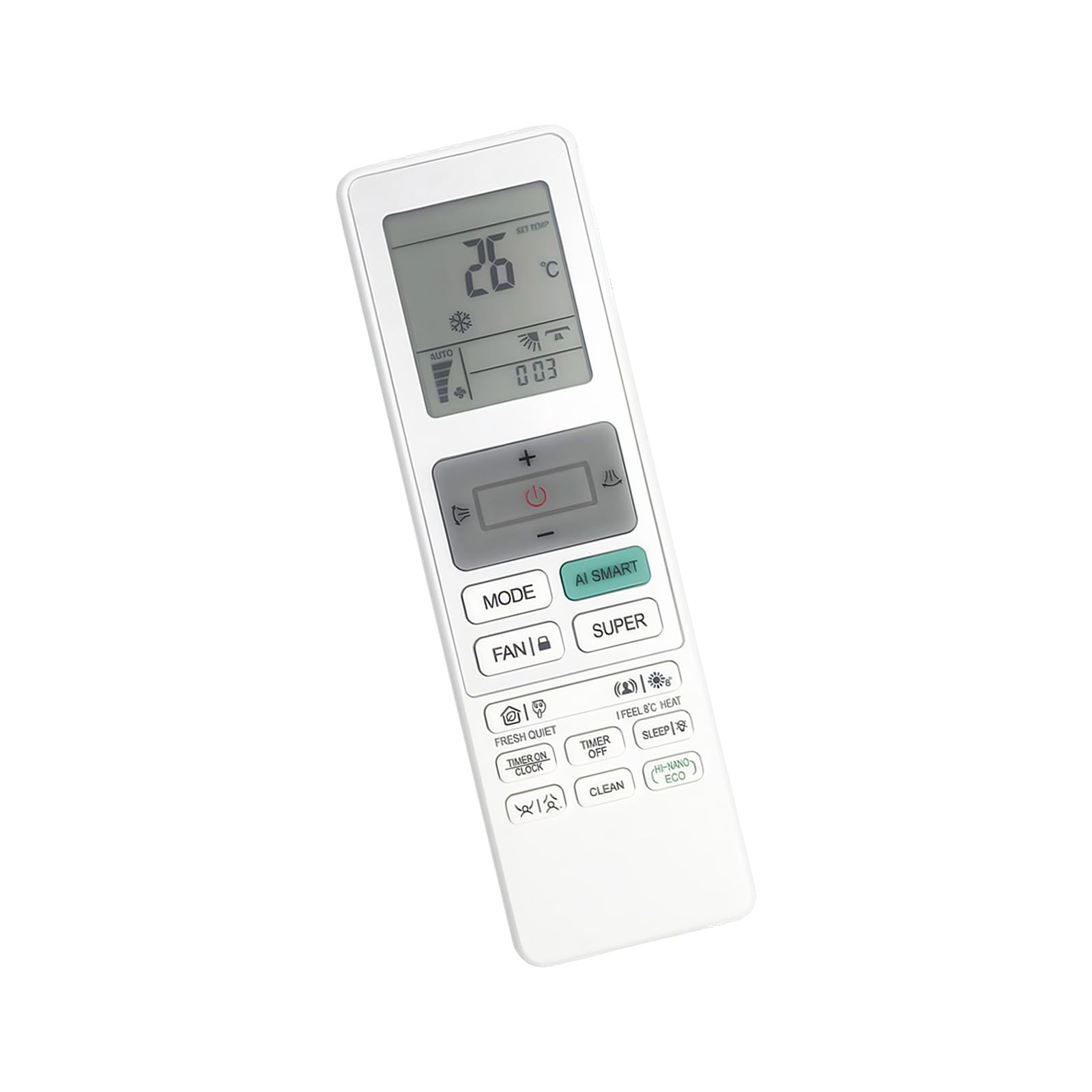 Oxxggkao Ergonomic Design Universally Remote Control Fast Responsing Construction and Intelligent Power Saving Technology Replacement Remote