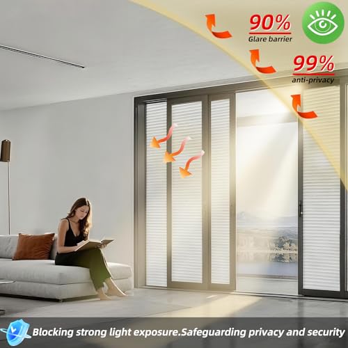 Película de privacidad para ventana esmerilada 17.5x78.7 pulgadas miniatura 2