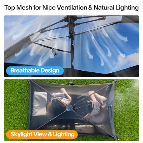 EighteenTek 2-Room Pop Up Hub Tent