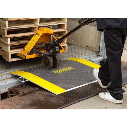 guardian 4834 x 4834 aluminum 3800 lb pallet jack loading dock plate
