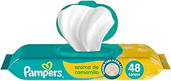 Lenços Umedecidos Pampers Aroma de Camomila 48 Unidades