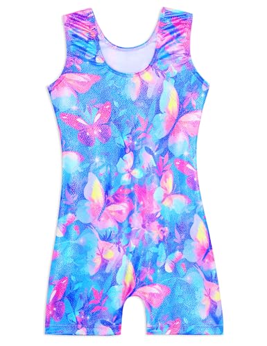Image of Domusgo Gymnastics Leotards for Girls Sparkly One Piece Biketard Size 1-10Y