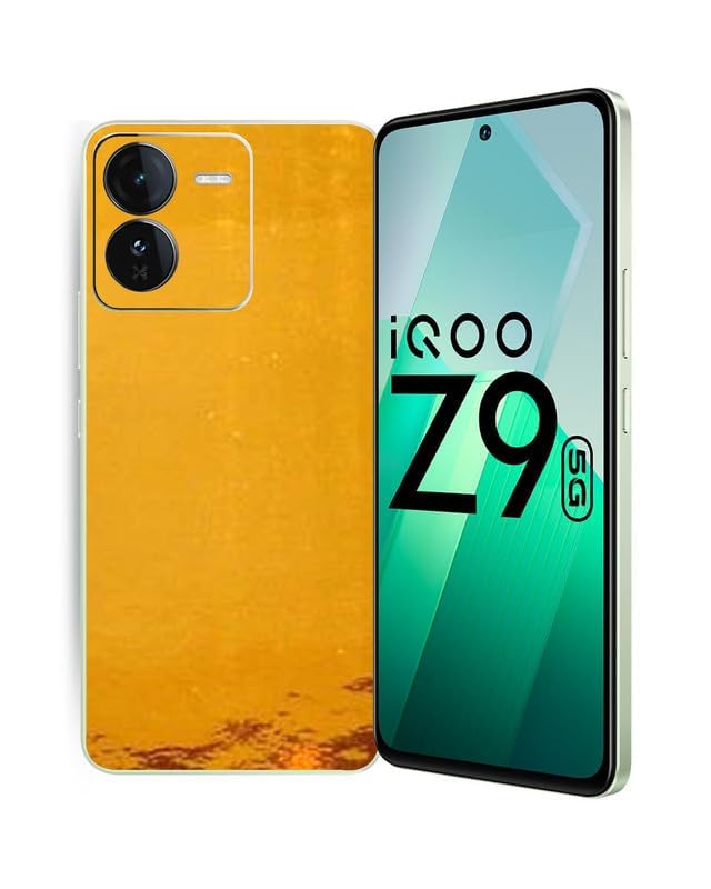 Image of Compatible with iQOO Z9 5G Skin Sticker /Vinyl wrap /Protective Film Mobile Skin Gold Chrome by Candeal Mizhan (only Back)