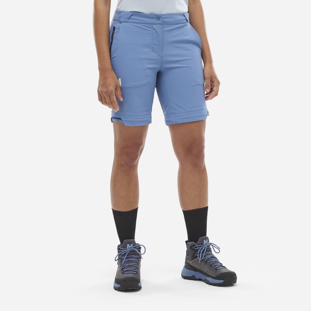 MILLET Pantalon De Randonnée et Trekking 2 en 1 Strech et Convertible, Femme, UBIC Zipp Off