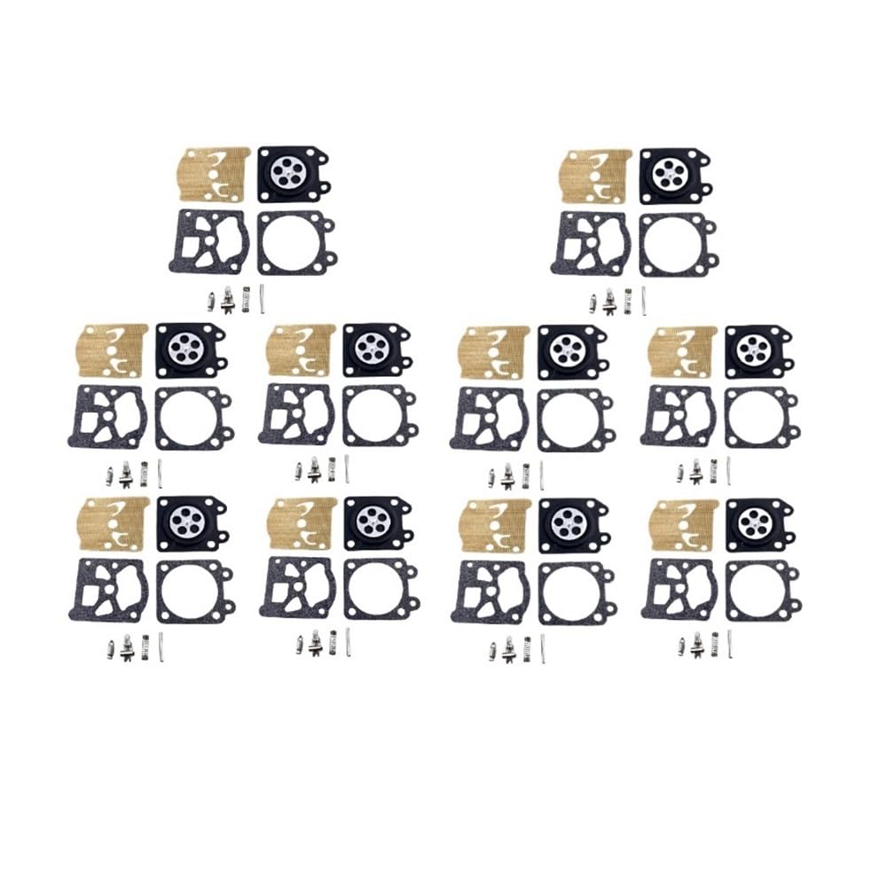Kit de reparación y reconstrucción de la Junta del diafragma del carburador XLB-MP16 Compatible con motosierras de 38, 45, 52 y 58 Pulgadas.(10)