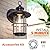 Brilvibera Outdoor Light Fixture 2 Packs, Exterior Waterproof Wall Sconce Light Fixtures, Outdoor Wall Lighting with Clear Glass Shade, Anti-Rust Porch Lights for Outdoor with E26 Base