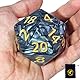 Power Beast Dungeon Riesen Würfel D20(55mm) + Würfelbeutel, Würfeln für Rollenspiele, Titan Würfel, Polyedrische Würfel, DND, Dungeons and Dragons, D&D, Pathfinder.