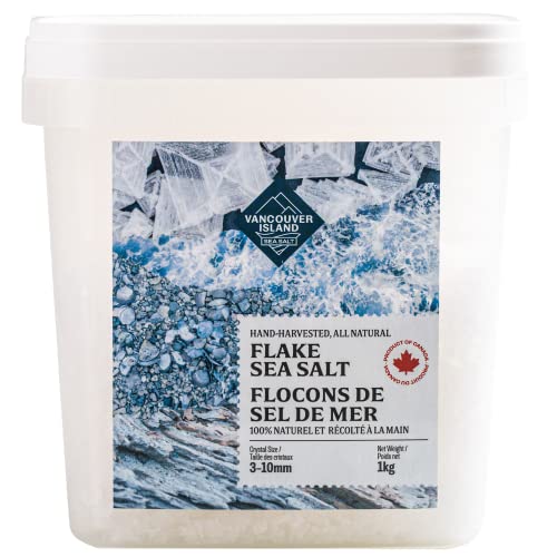 Bulk Flaky Sea Salt - 35oz Large Gourmet Salt Flakes - Professional Chef Quality - Handcrafted on...