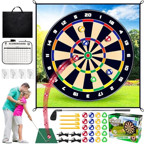 Golf Chipping Game Set, Battle Golf Chipping Game, Gol-f Training Aid Equipment with 20 Gol-f Balls, Sticky G-olf Darts Chipping Game, Sticky G-olf Game,Indoor Go-lf Game for Go-lf Lovers and Beginner