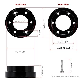 12.5MM Ultra-Thin Steering Wheel Spacer - Aluminum Hub Adapter