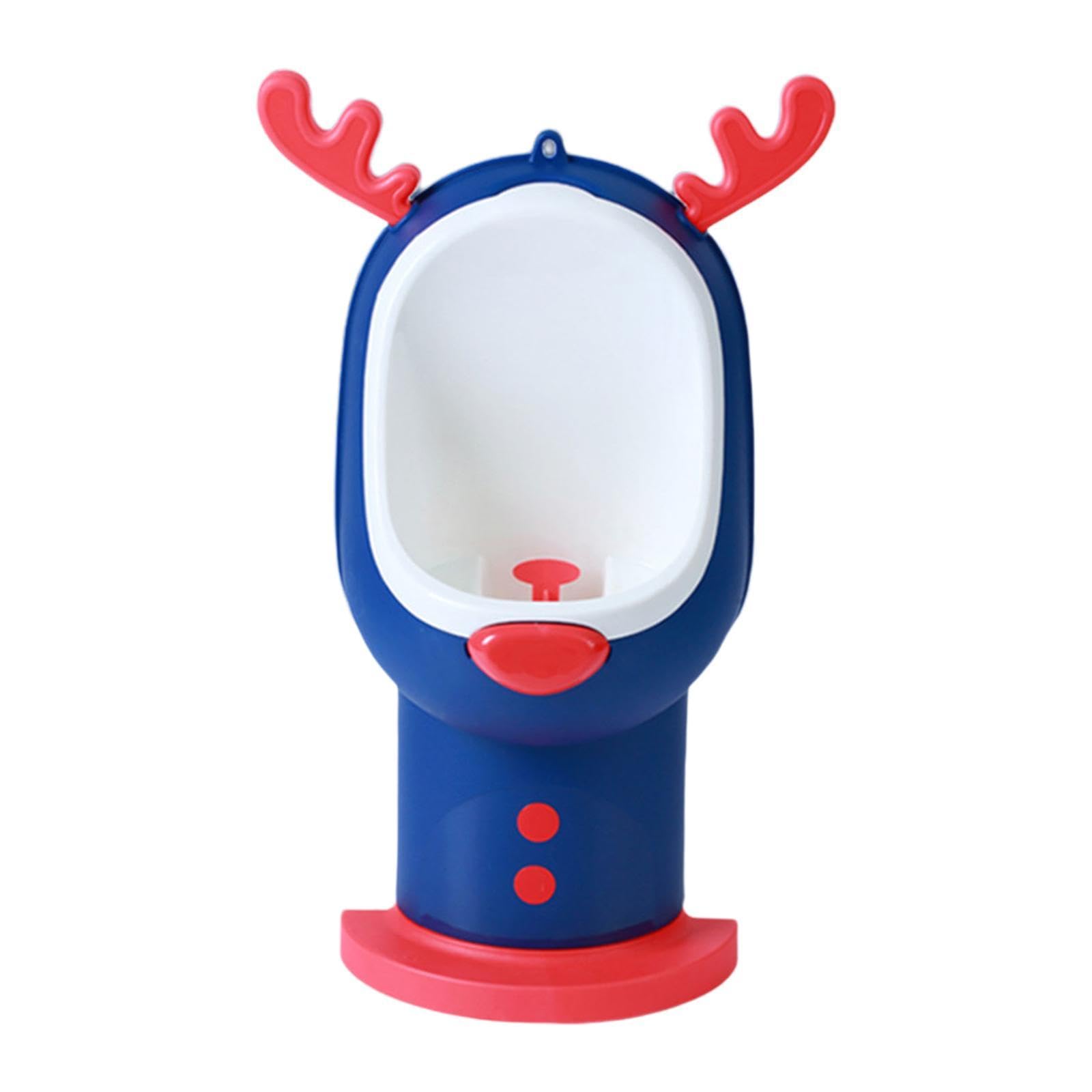 Orinatoio per Bambini Urinale Maschietti Cartoon Animali Ciotola Removibile Anti-schizzo Canale Profondo Base Regolabile Tre Livelli Adatto per Uso Do, Blu, Taglia unica bambino