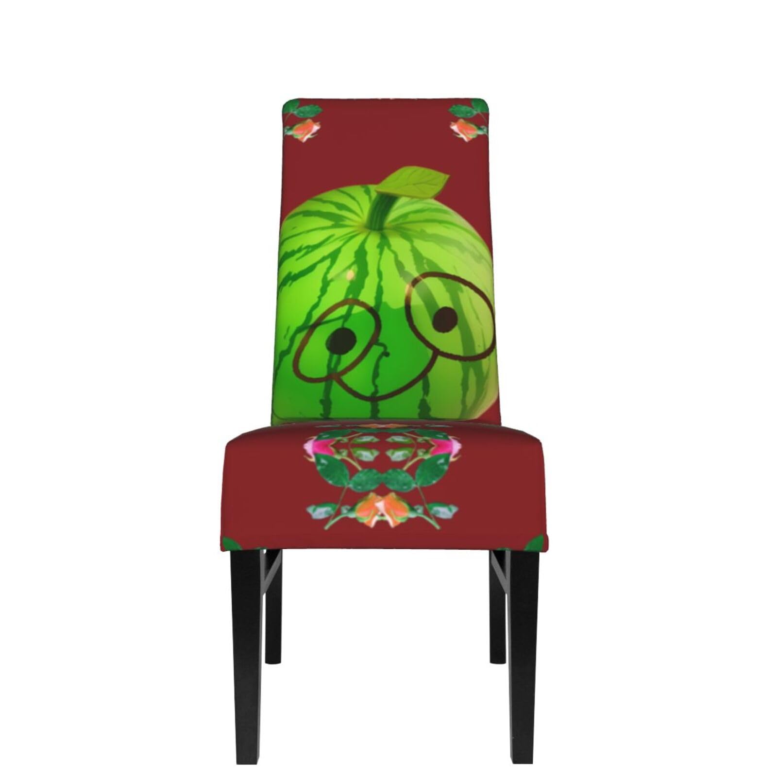 Big Eye Watermelon Stretch Chair Cover for Dining Room.# Removable Washable Elastic Chair Cover for Hotel, Restaurant, Home.