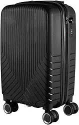 Mala de bordo em Polipropileno 4 rodas 360º - AeroMalas Sérvia (Preto)