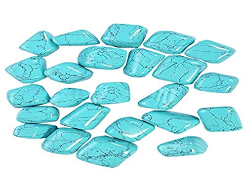 WholesaleGemShop - Genuine Turquoise Tumbled Stones, Metaphysical Healing, Chakra Stone, Reiki, Gift