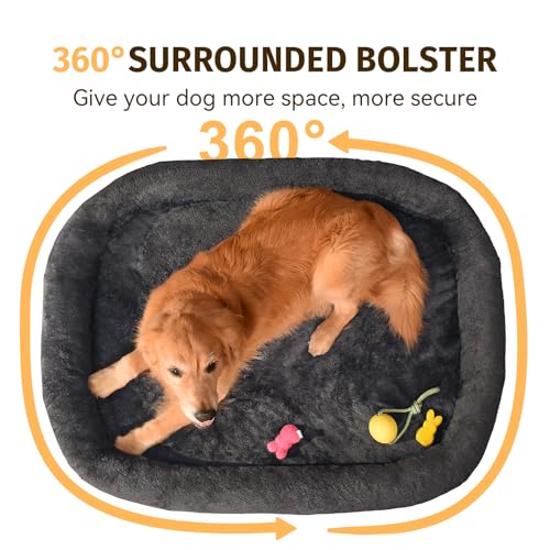 Orthopedic Washable Large Dog Bed: Waterproof Pet Bed with Bolsters - Removable Washable Cover for L XL XXL Large Sized Dog Bed - Non-Slip Bottom - Image 5