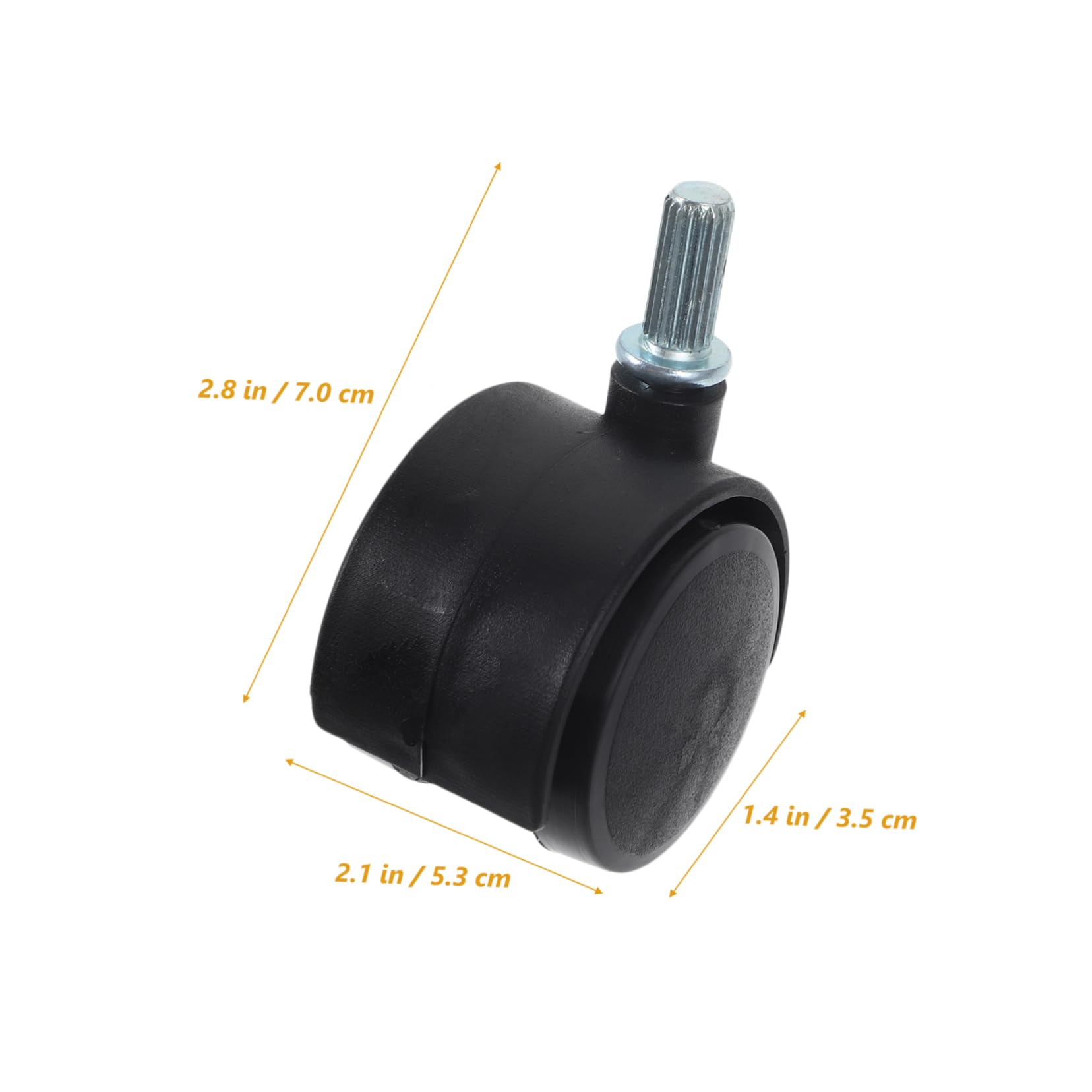 ERINGOGO 2pcs Home Laundry Rack Wheels Stem Caster Wheels for Trolleys Furniture Easy to Install Remove Sturdy and Material for Carts Workbenches