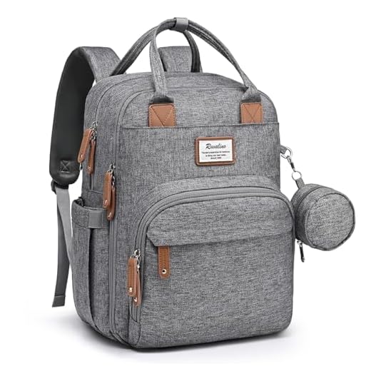 Best diaper bag for umbrella stroller RUVALINO Waterproof Diaper Bag Backpack