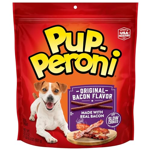 Pup-Peroni Dog Treats, Original Bacon Flavor, 22.5 Ounce, Made wi...