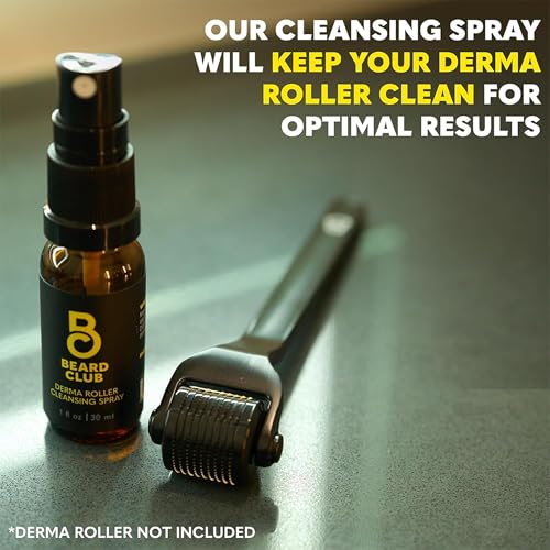 Image of The Beard Club Derma Roller Cleansing Spray - Clean and Prolong Derma Roller & Beard Roller Life - 1oz