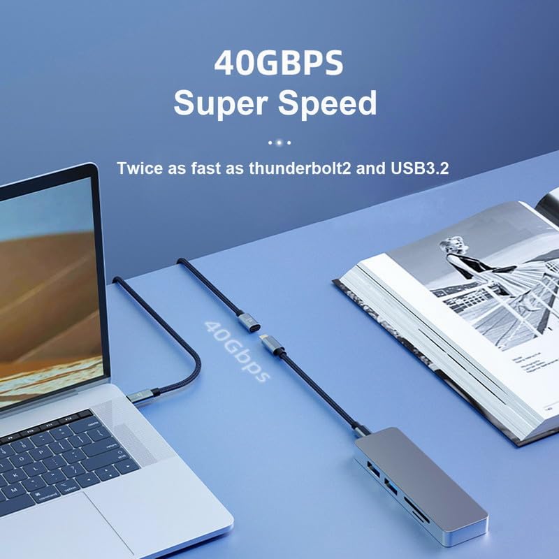 Image of CY Cable USB4 Extension Cable Male to Female 40Gbps USB4.0 with 100W Charging and 8K@60Hz Compatible with iPhone 15 Laptop Thunderbolt3 /4 (30cm)