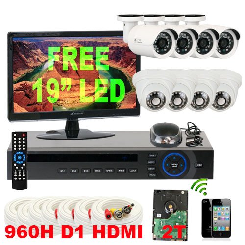 GW Security Inc 8CHV7 8 Channel H.264 DVR with 8 x 1/3" HDIS