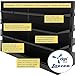 Island Gondola Retail Shelving Display with 16 Shelves Black Double Sided 96”W x 54”H x 41”D for Retail Convenience Grocery Office Supply or Liquor Stores, Industrial Grade Made in USA