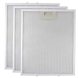 Sileduove 3 filtros de grasa de metal para campana extractora, filtro de aluminio, 340 x 280 mm, para FHEE229SC9S FHEE26A9S OR908CXA