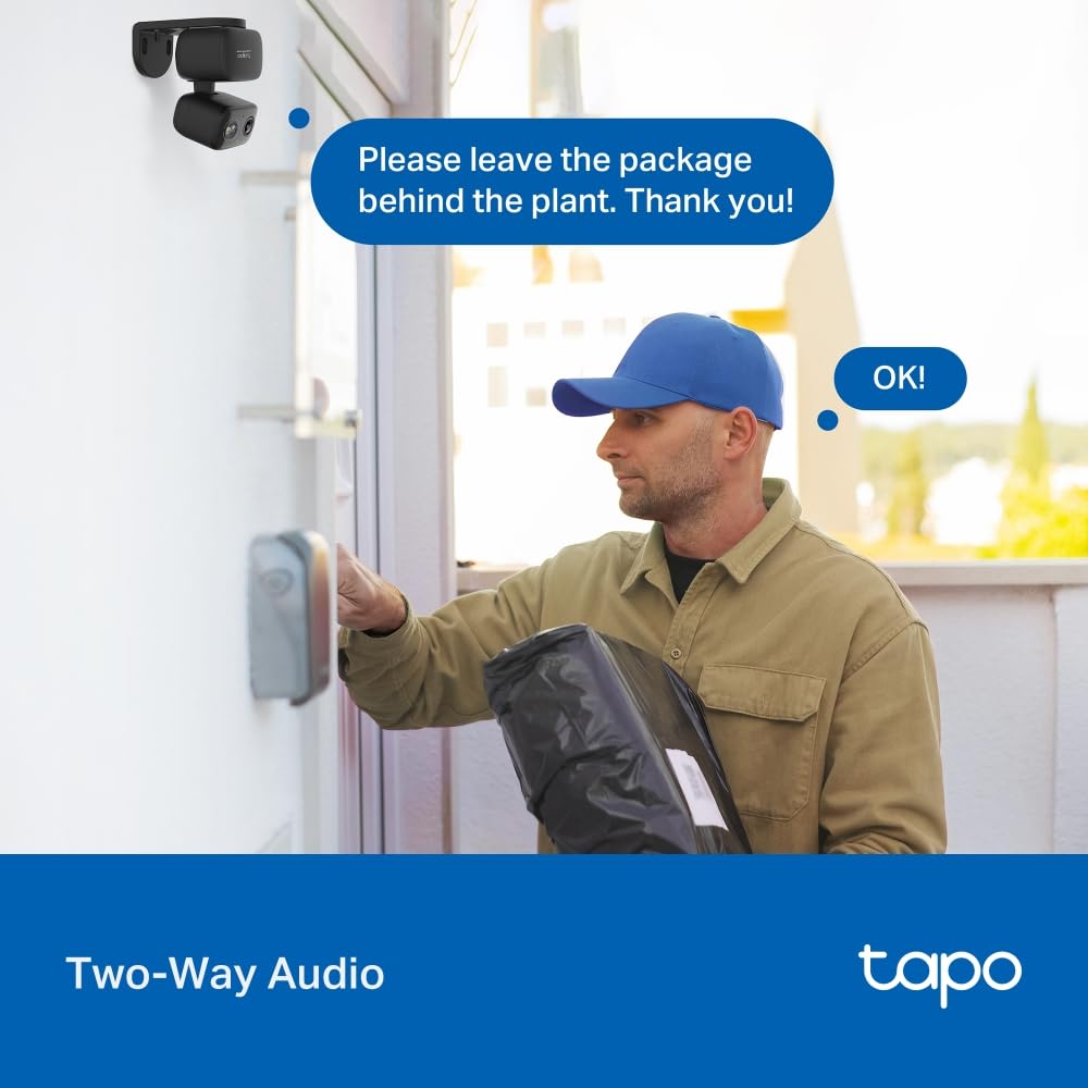 Tapo 2K Pan/Tilt Security Camera for Baby Monitor, Dog Camera w/Motion Detection, 2-Way Audio Siren, Night Vision, Cloud&SD Card Storage, Works w/Alexa & Google Assistant, 2-Pack (Tapo C210P2): Indoor/Outdoor Black 1-Pack