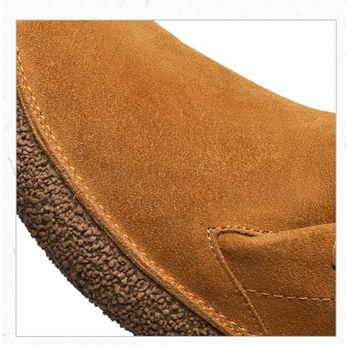 SywzX&xfybz Cow Suede Men's Casual Loafers Anti Slip Soft Soled Driving Shoes Men's Leather Shoes4