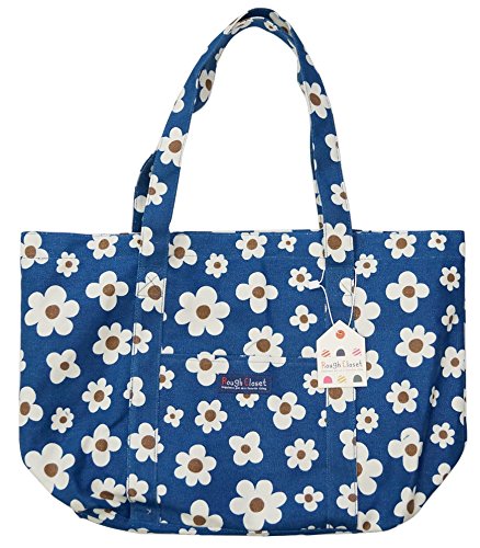 トートはバック Amazon.co.jp: ツイン トートバッグ 花柄 ファスナー付トート大