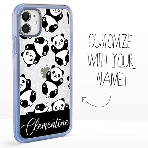 Guard Dog Custom Clear Case for Girls – iPhone 11 – Personalized – Put Your Name on a Designer Phone Case – Baby Pandas