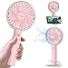 Mini ventilador portátil de mano, USB recargable de 2000 mAh, dirección de viento ajustable, ventilador eléctrico de refrigeración de, viajes, oficina, deportes al aire libre, escuela(blanco)
