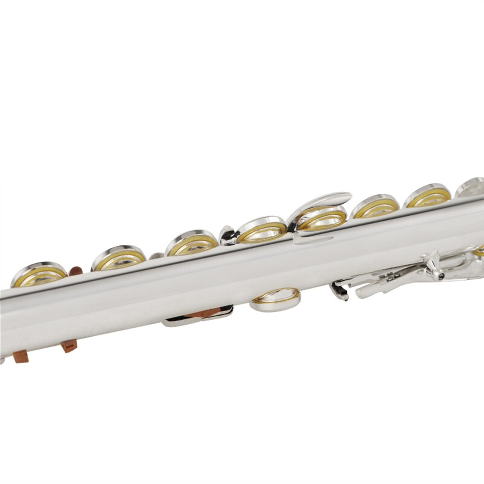 フルート本体 銀メッキ仕上げ 16キー Amazon | フルート楽器 表面材質銀メッキ開閉穴Cフルート16キー銀