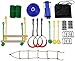 Topinged Slackline Kit Attrezzatura per l'allenamento all'aperto per Bambini Che Si arrampicano Combinazione di Allenamento per l'equilibrio Include 7/9 Accessori sospesi-B