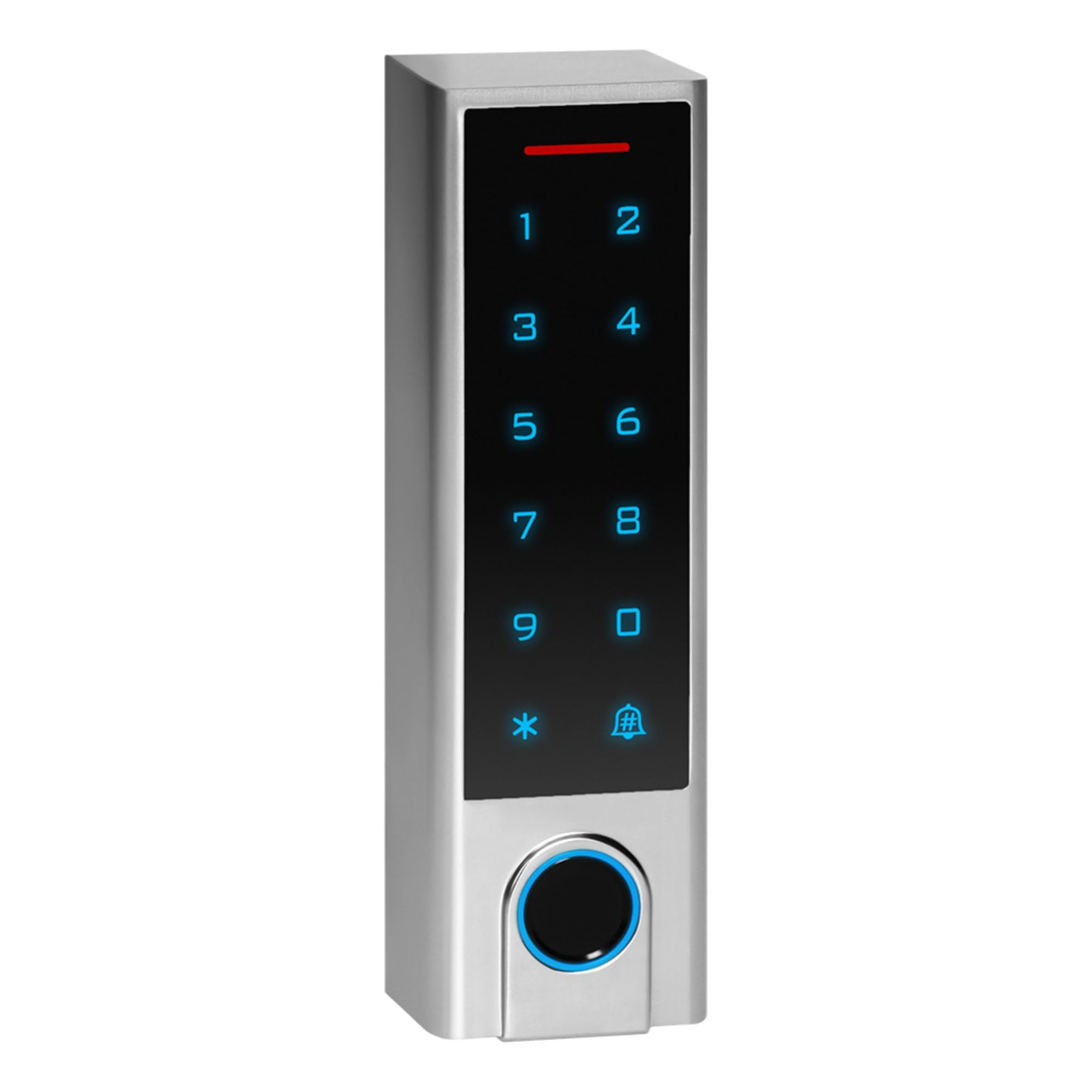 Digicode Portail avec Tuya App Serrure Connectée WiFi avec Accès par Porte-Clés RFID/Cartes/Empreinte Digitale/Code PIN/Tuya App - Résistante IP68