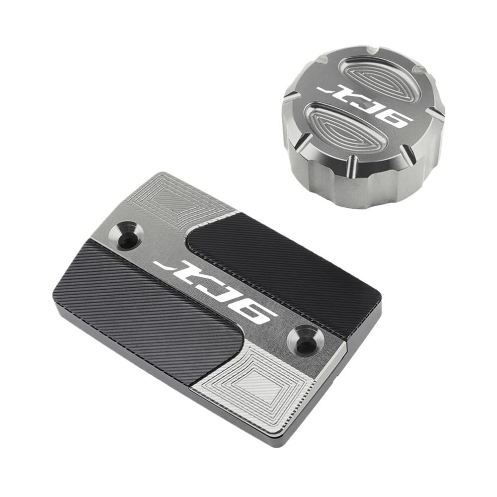 Tapón depósito líquido Frenos Tapa de Cubierta de depósito de líquido Frenos Delantero y Trasero de Motocicleta, para Y&amaha XJ6 XJ6N XJ6f Diversion 2009-2014,