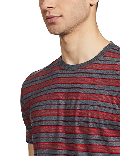 Image of Jockey 2717 Men's Super Combed Cotton Rich Striped Round Neck Half Sleeve Regular Fit T-Shirt