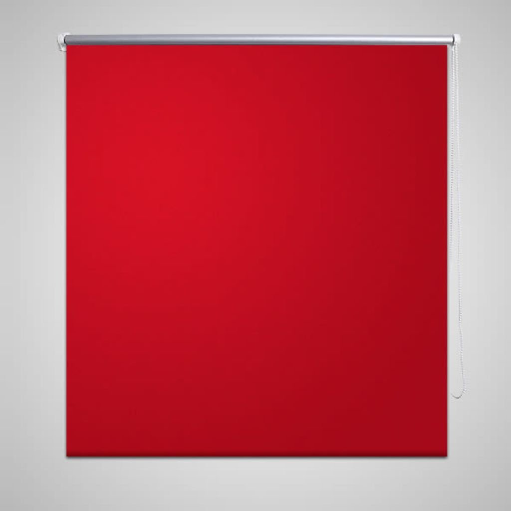 vidaXL Roller Blind Blackout 164.4x175cm Red Home Window Curtain Shade Sunscreen