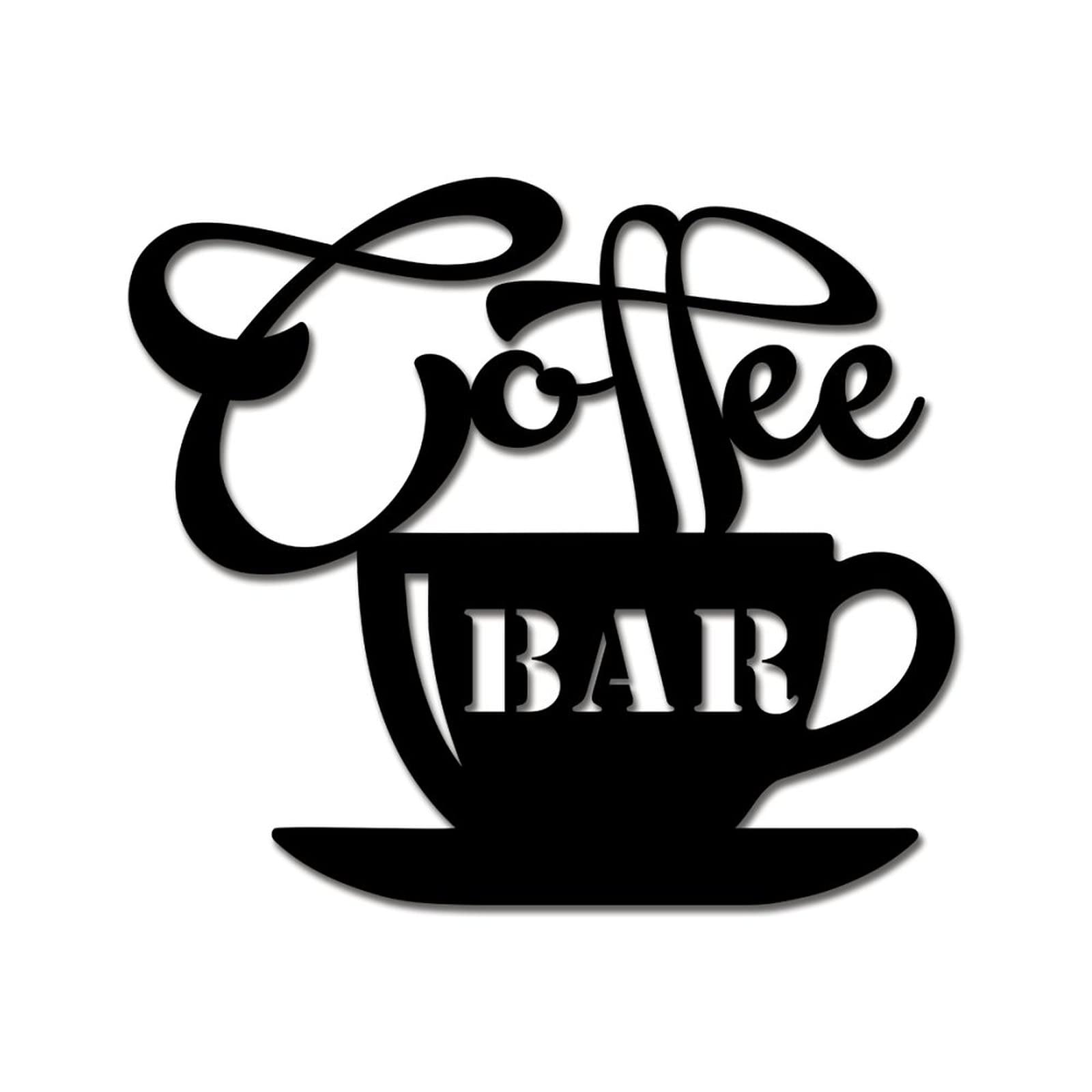 Plaque en fer pour bar à café de 46 cm, le cadeau idéal pour crémaillère