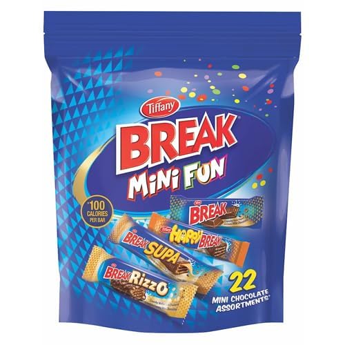 Tiffany Break Mini Fun Crunchy Wafer Fingers in Creamy Milk Chocolate Mix (22 Big Bars) 316gm (B0CJC967R1) Amazon Price History, Amazon Price Tracker