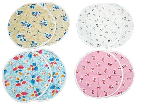 Image of Roti Cloth Wrap Rumal Set of 1pair (2 Pieces)(Top+Bottam), Chapati cover in Round Style Traditional Kitchen Napkin (Color Print May vary) Keep Roti-Chapati Fresh(Pack Of 1)