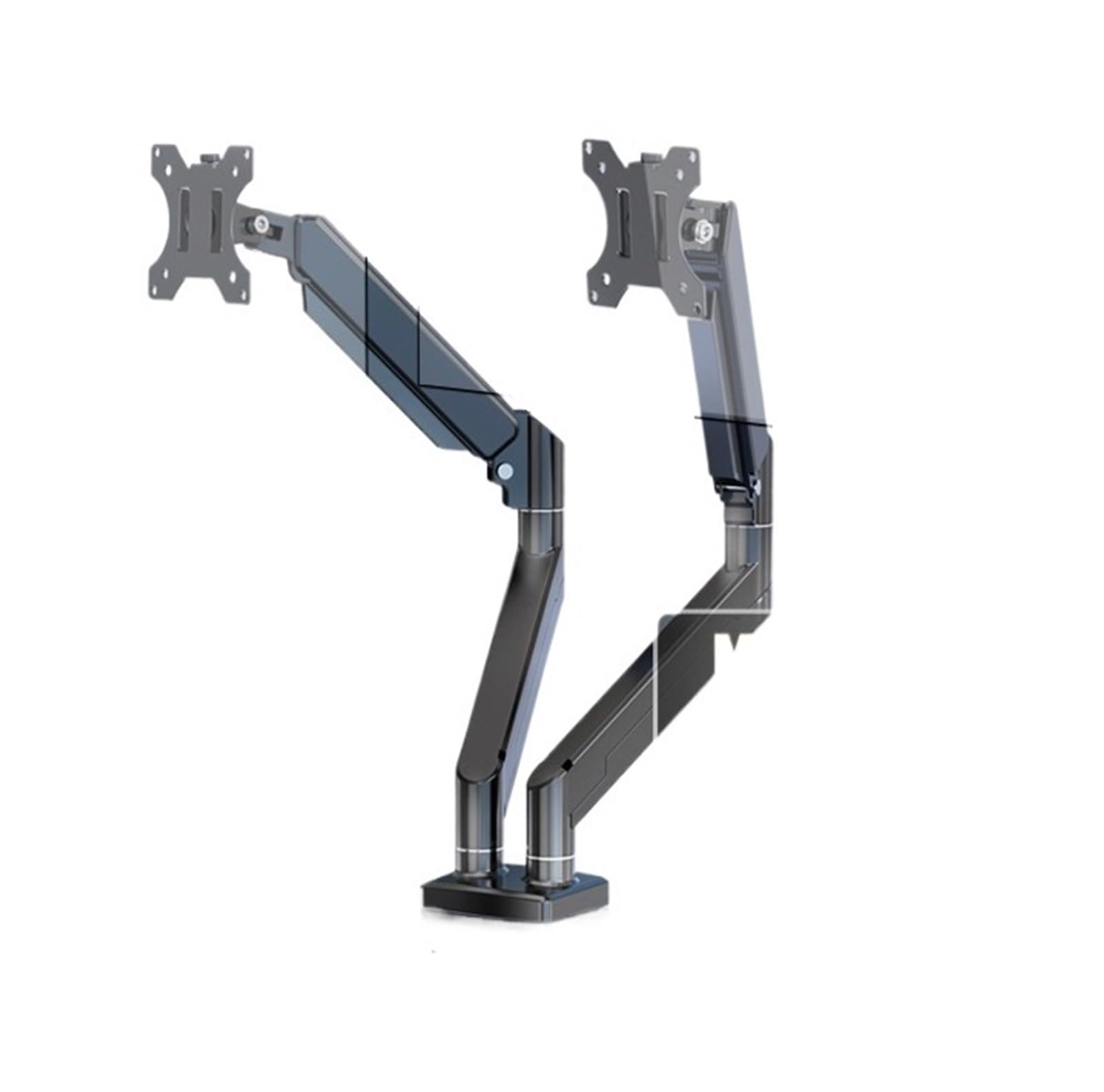 Ikpgbzxm Dualscreencoolblack Monitor Robotic Arm Stand For Drill-Free Dual Screens(Dualscreencoolblack)