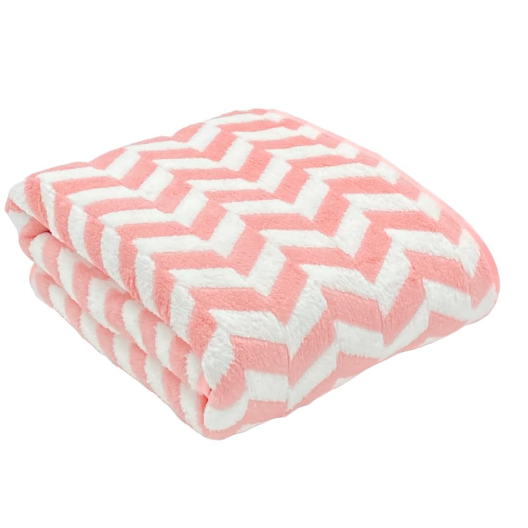 Swag 100% Soft Towels Coral Microfiber, Ultrasoft, Comfortable, Highly Absorbent, Quick Drying Large Bath Towel (Diamond Pink)